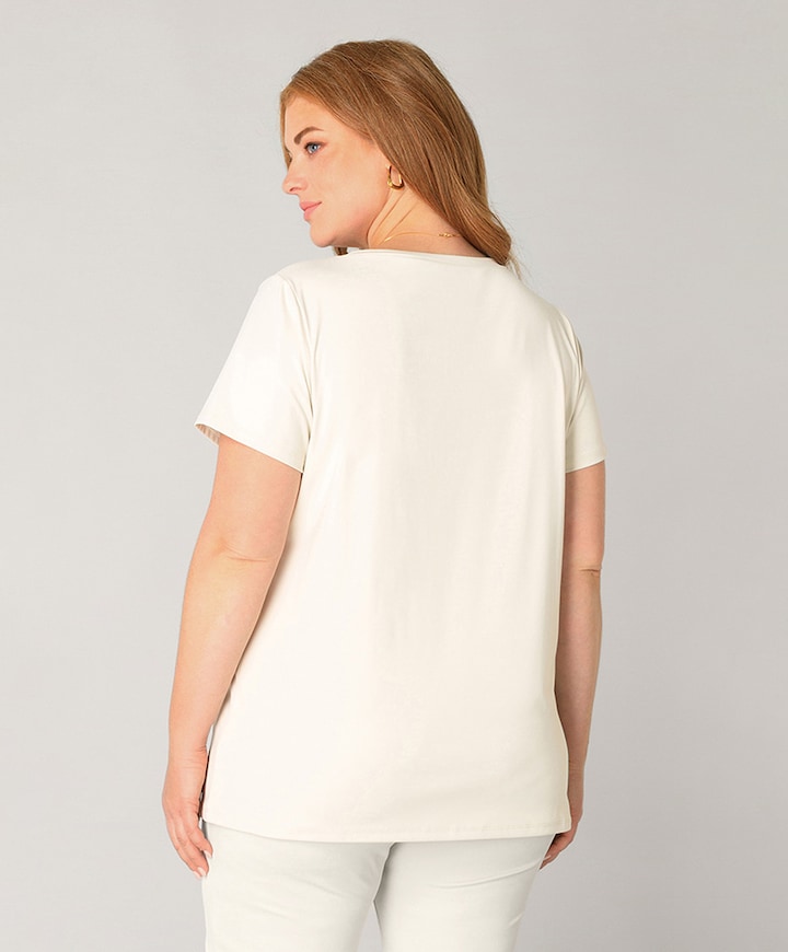 Dames t-shirt beige