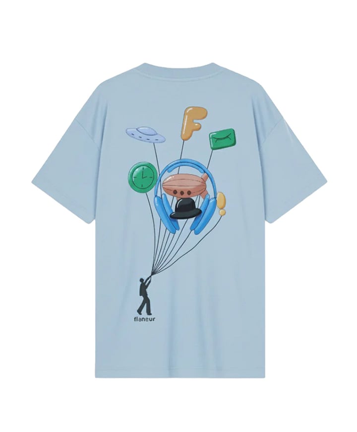 Heren T-shirt blauw
