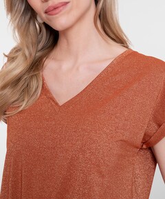 Dames T-shirt brique