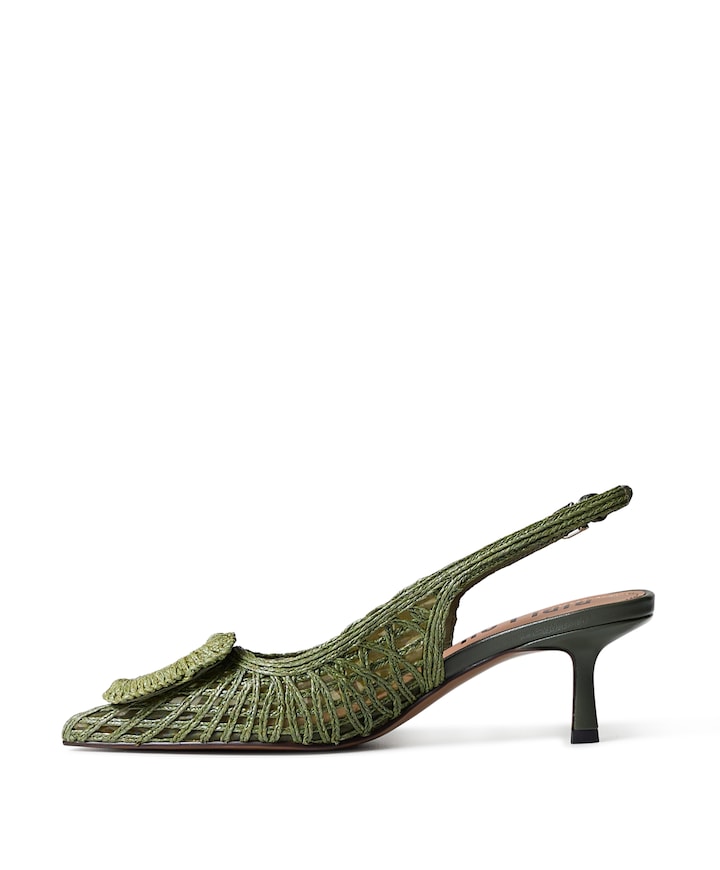 dames slingbacks groen