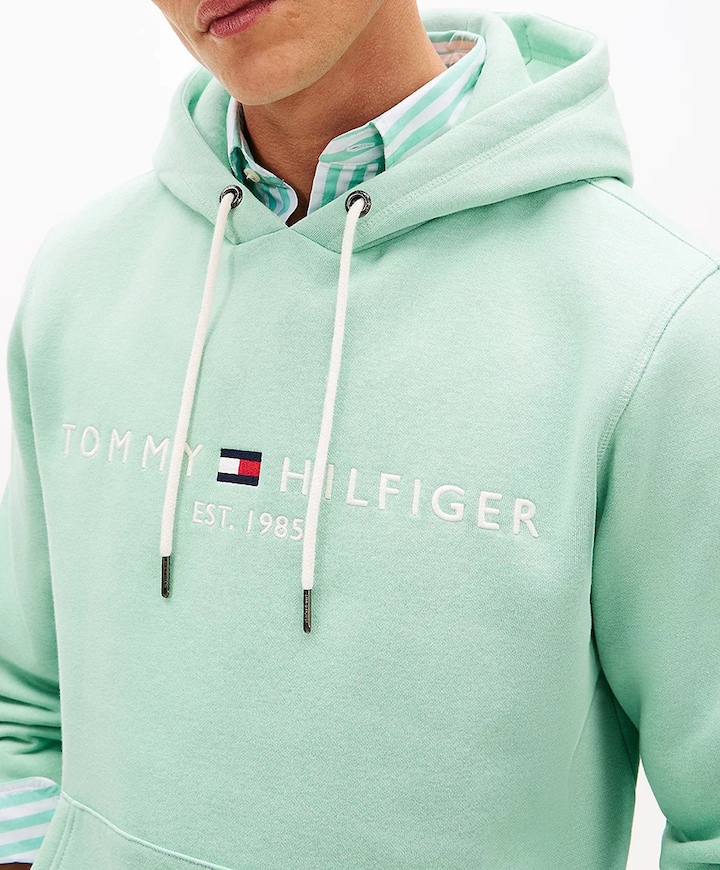 Heren hoodie groen