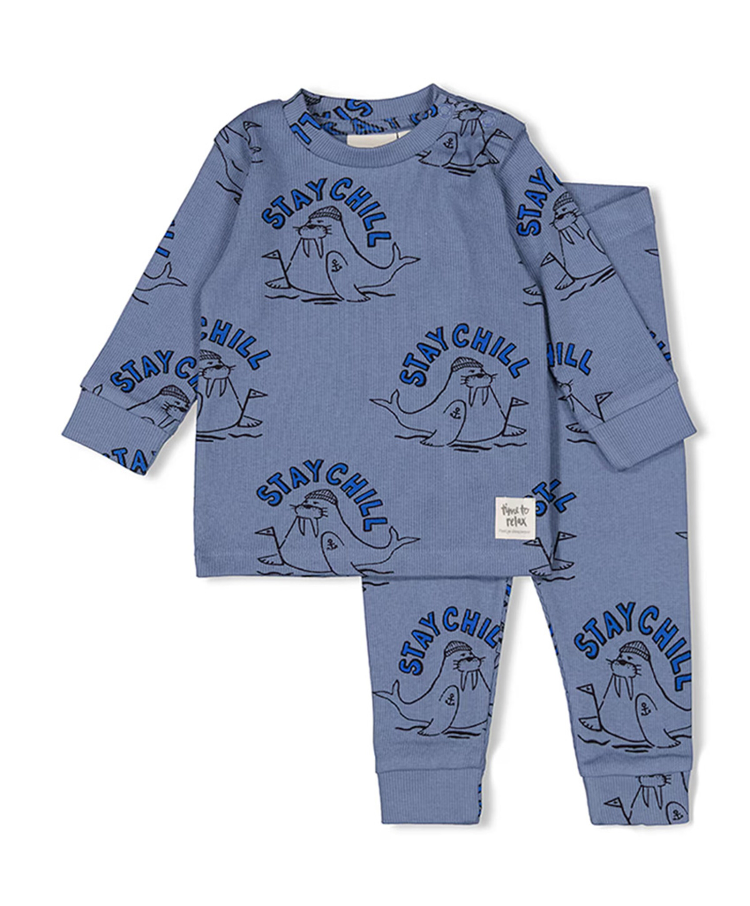 Jongens pyjamaset blauw