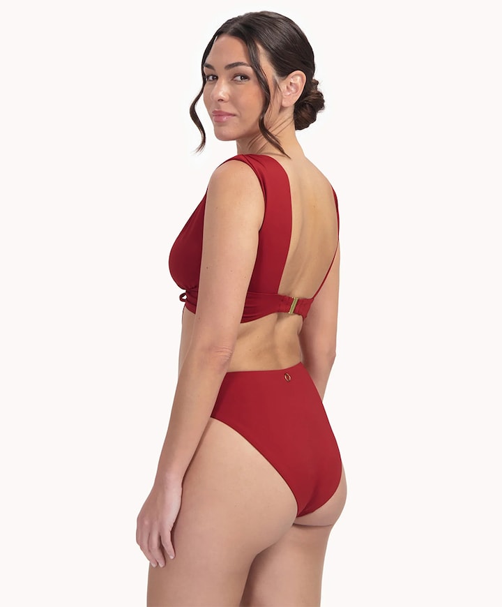 Dames bikinitop rood