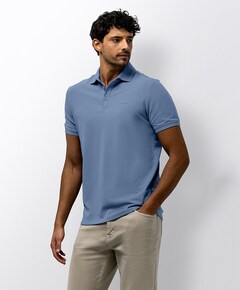 Heren polo blauw