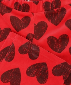 Little velvet flare pants meisjes broek rood