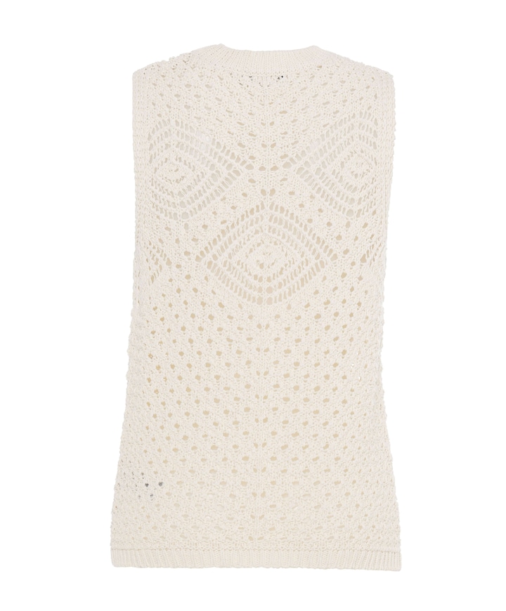 Dames top ecru