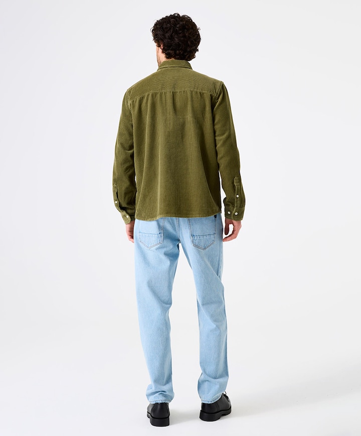 Heren overshirt groen
