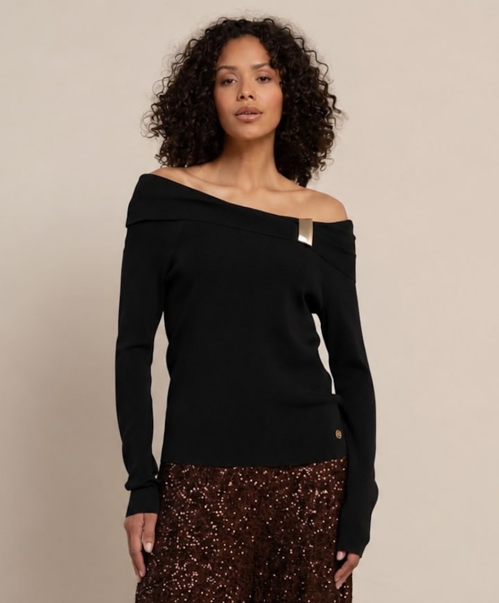 Dames top zwart