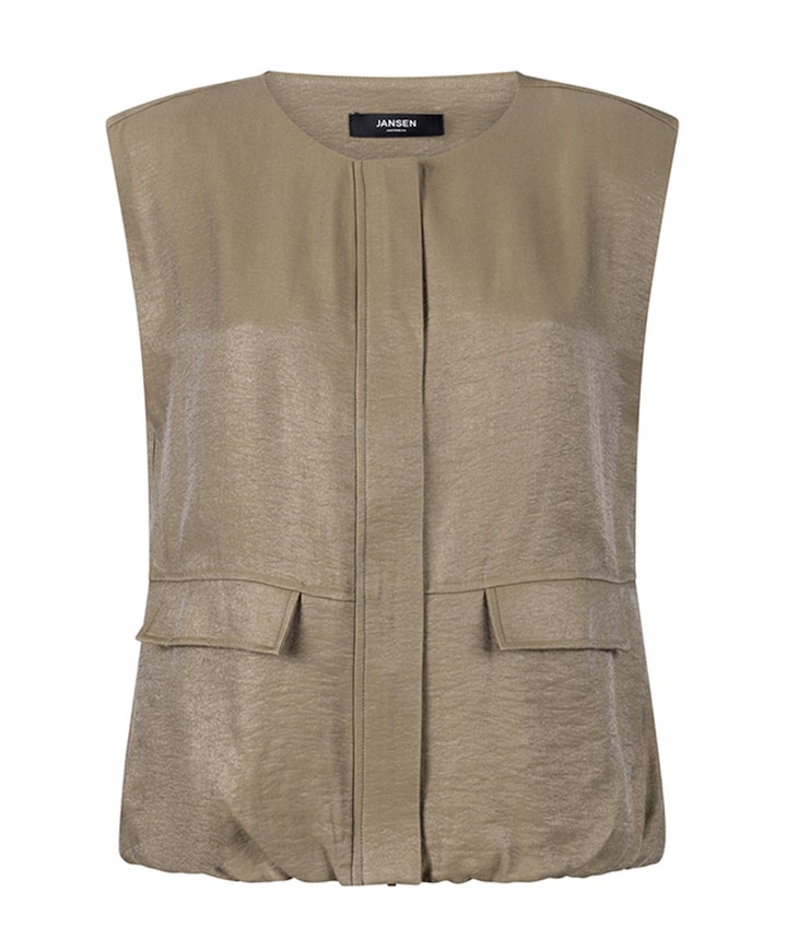 Dames gilet groen