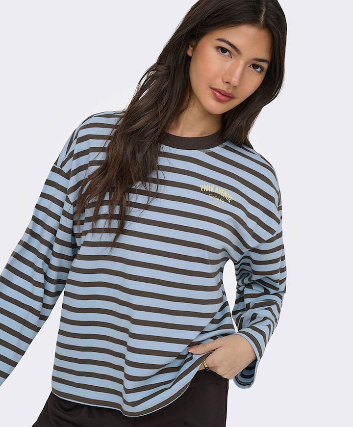 Dames longsleeve blauw