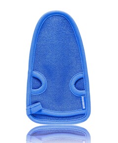Exfoliant handschoen blauw
