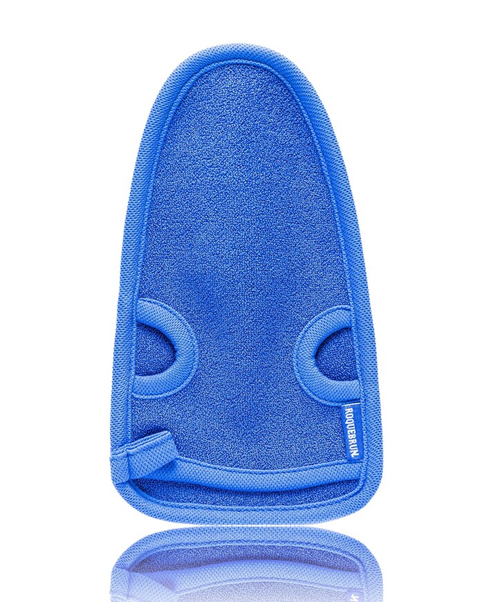 Exfoliant handschoen blauw
