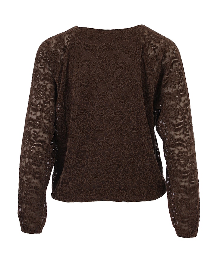 Dames longsleeve bruin