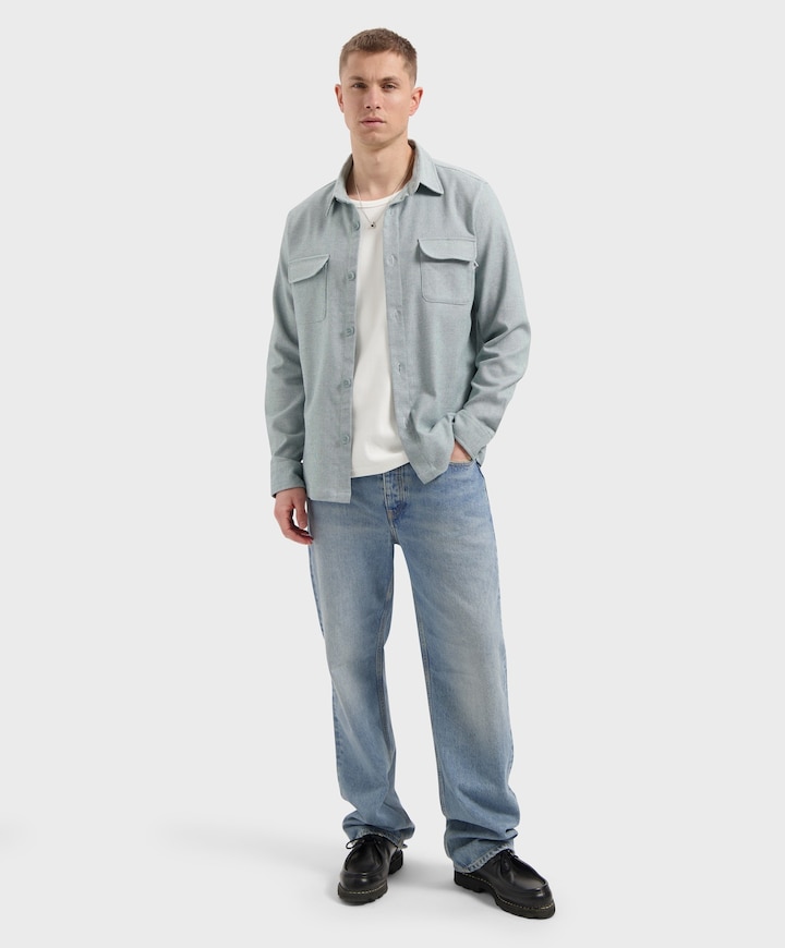 Heren overshirt groen