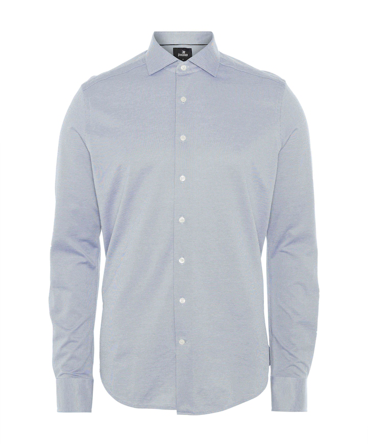 Overhemd lange mouw blauw