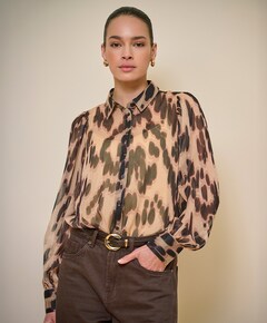 Dames blouse beige