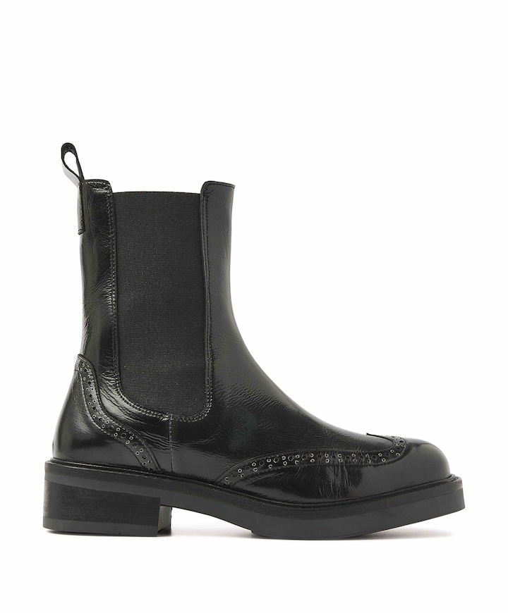 Lucia Gina dames enkellaarzen zwart