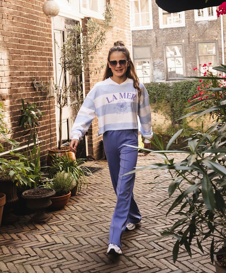 Meisjes sweater blauw