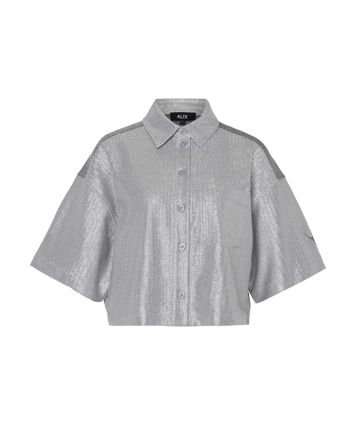 Dames blouse zilver