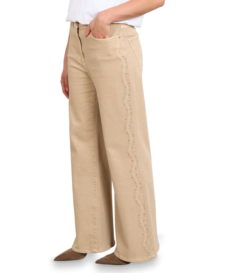Tessa Strass dames broek beige