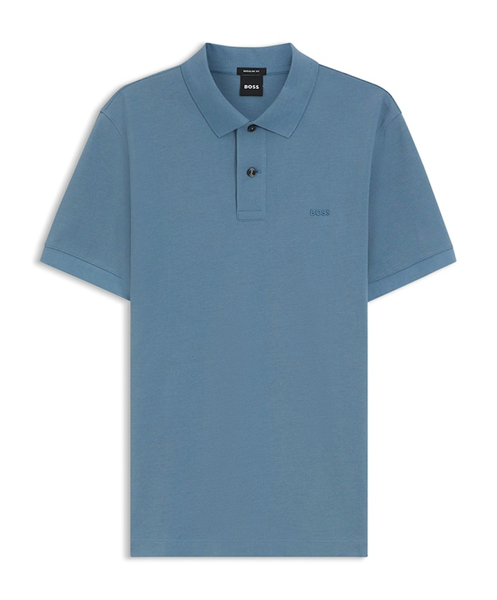 Heren polo blauw