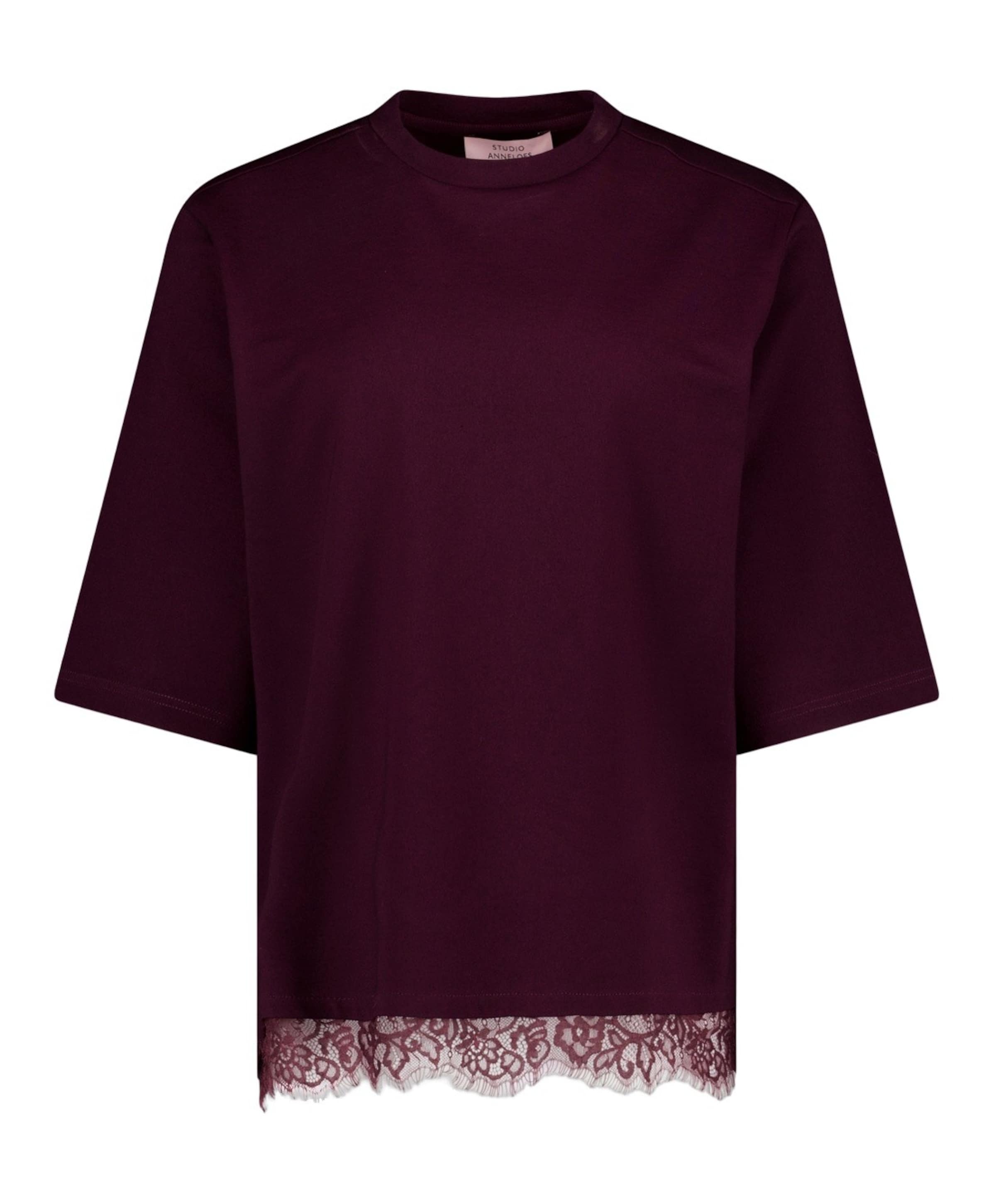 Dames T-shirt bordeaux