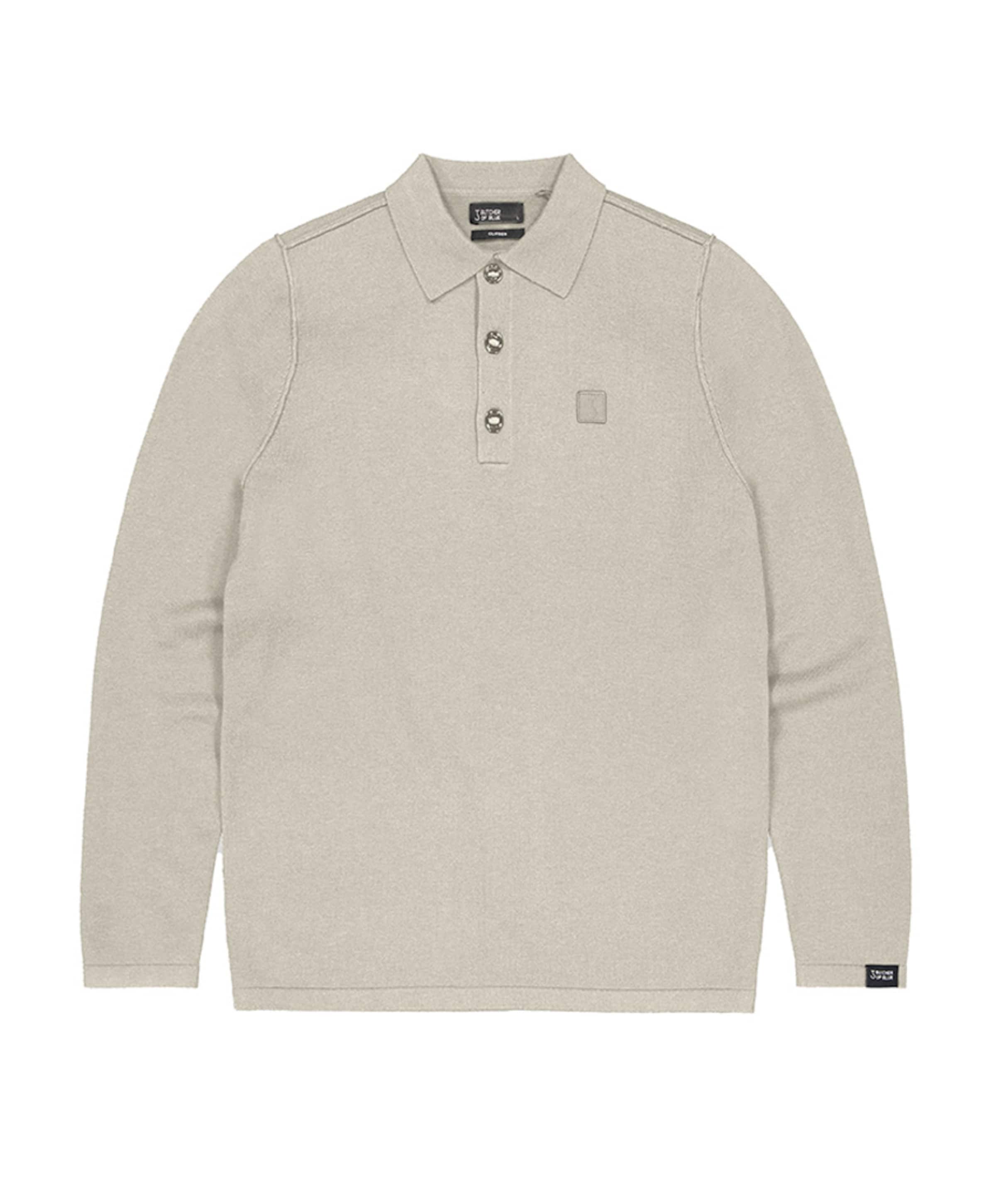 Heren polo beige
