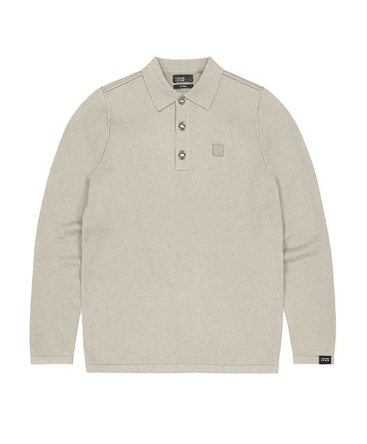 Heren polo beige