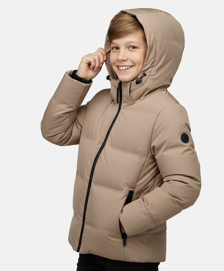 Jongens jas grijs