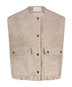 Dames gilet beige