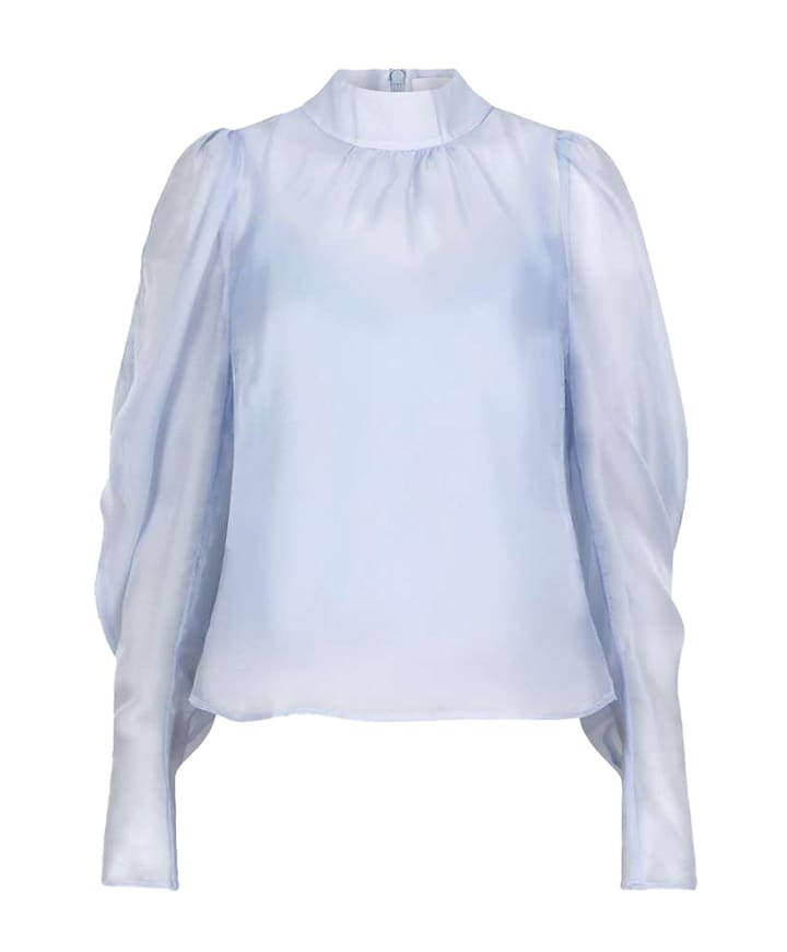 Dames blouse blauw