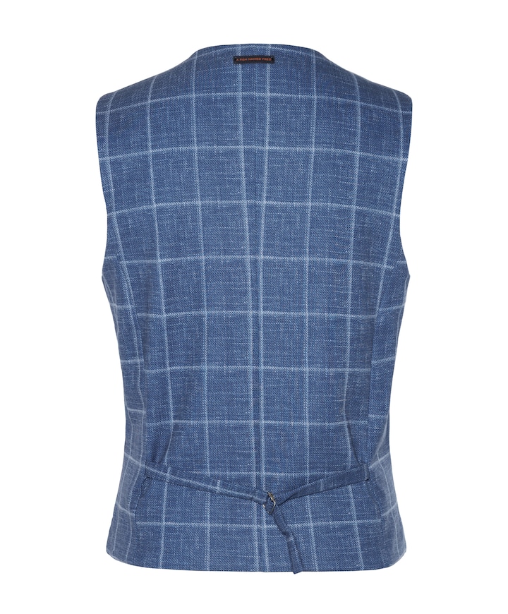 Heren gilet blauw