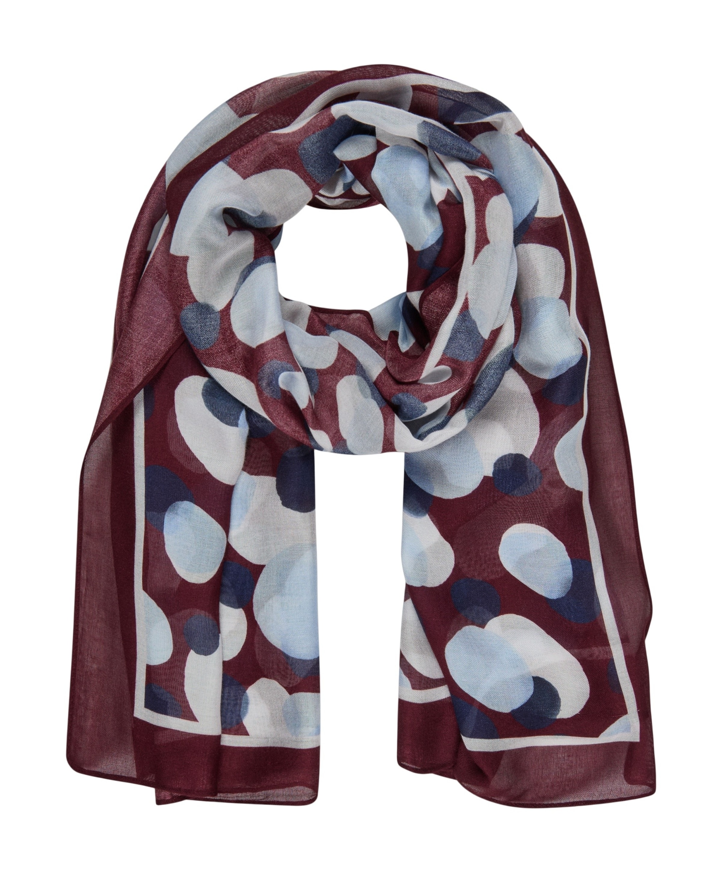 Dames sjaal bordeaux