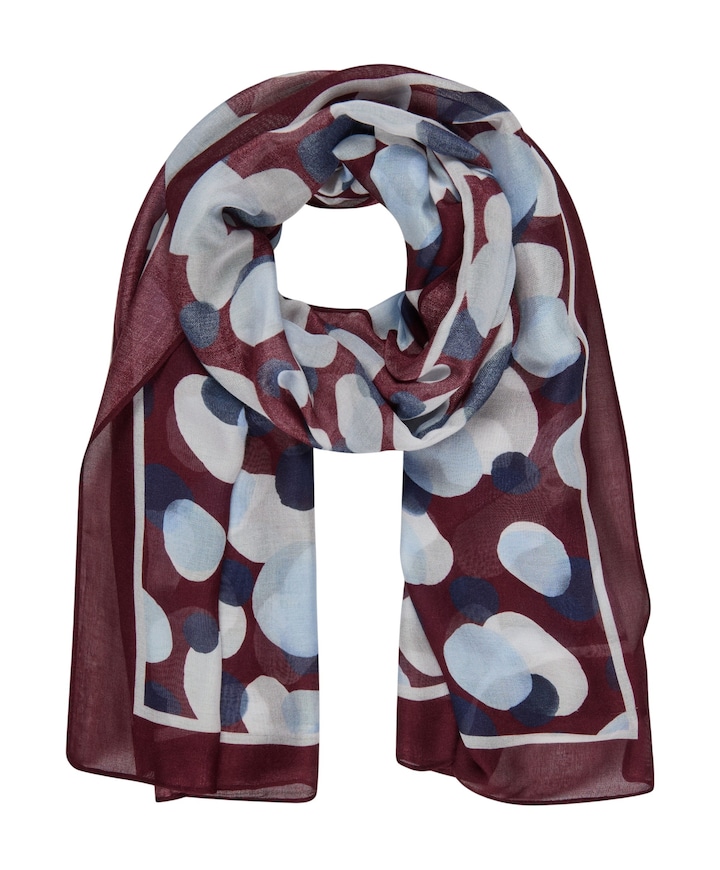 Dames sjaal bordeaux