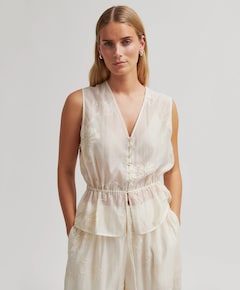 Dames top beige