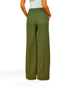 Woody Lush dames pantalon groen