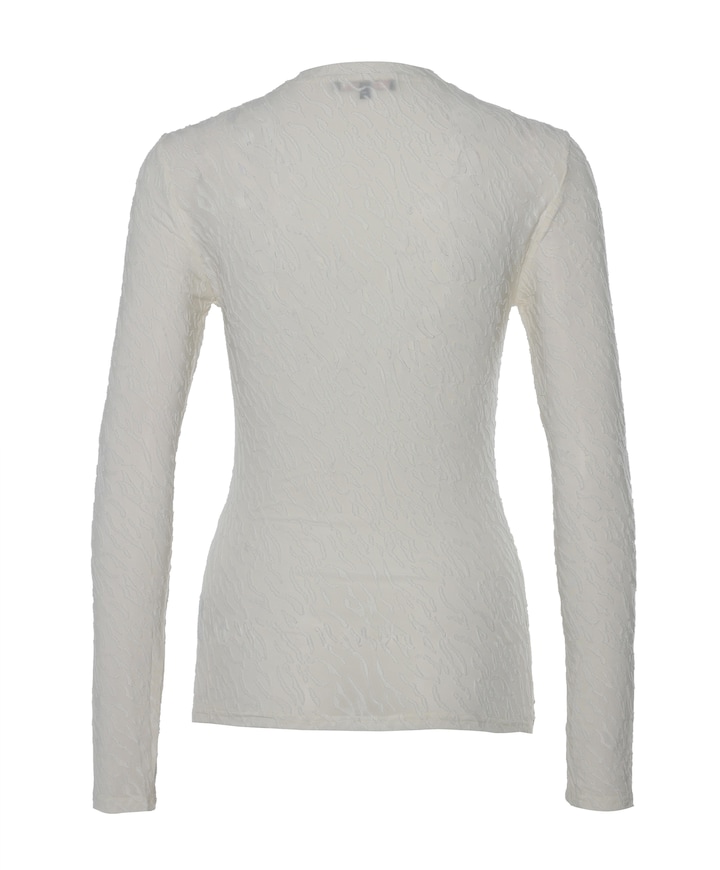 Dames longsleeve ecru