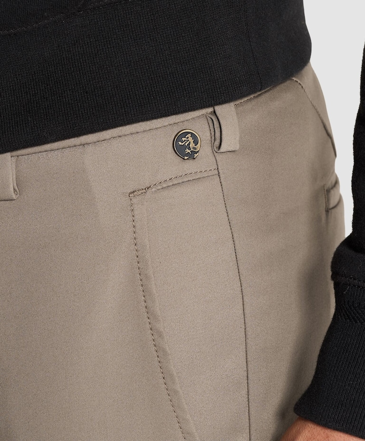 CYLAS TAPERED CHINO MEGDA POWER heren broek bruin