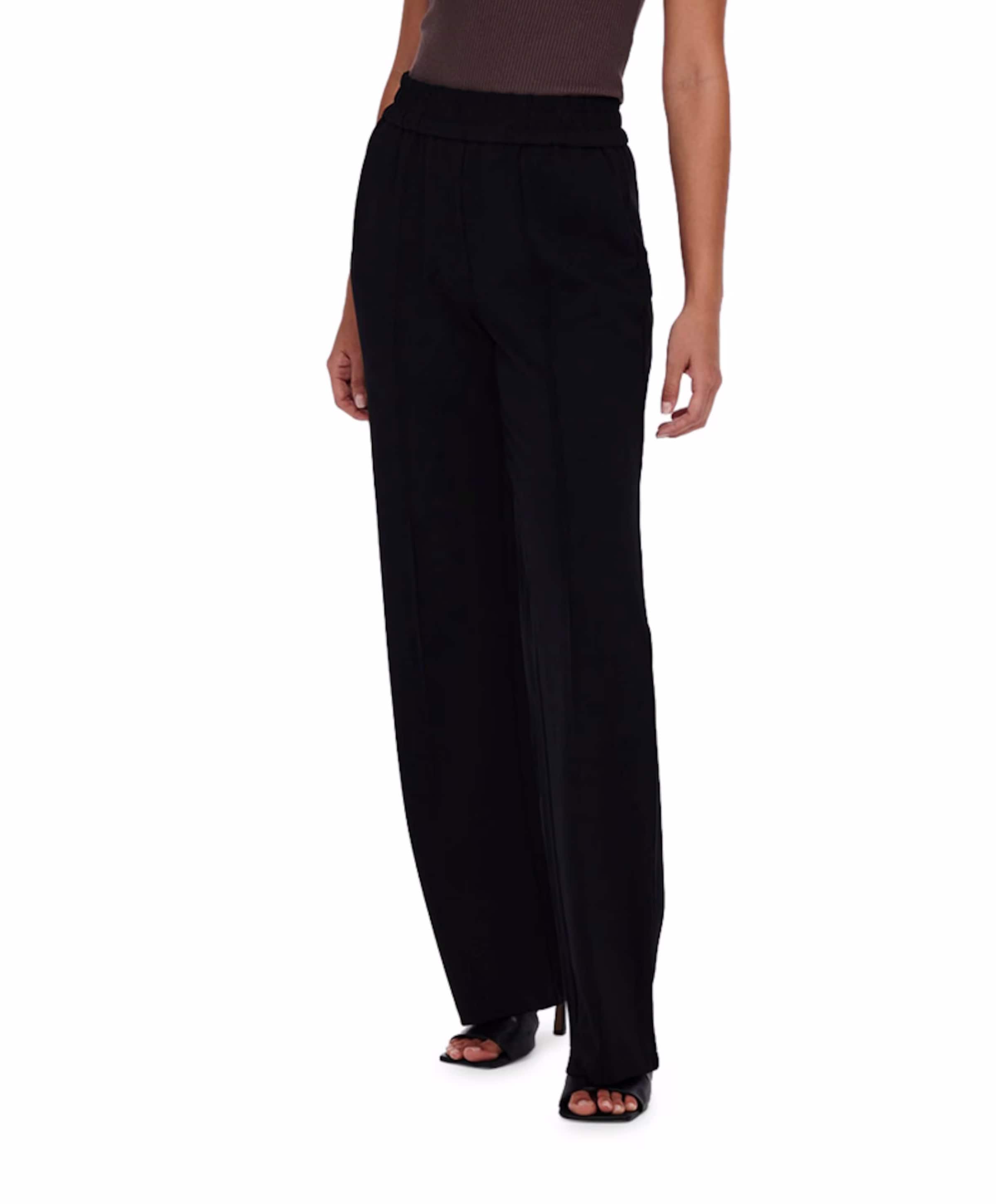 ONLPOPTRASH-SUKI LIFE MW PANT zwart