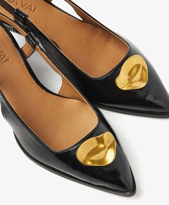 Lea Imani dames slingbacks zwart