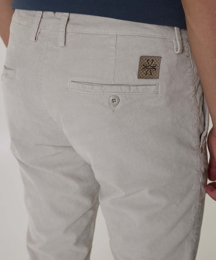 Bobby Slim Fit heren broek grijs