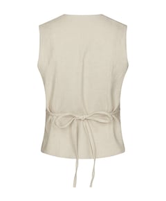 Dames gilet beige