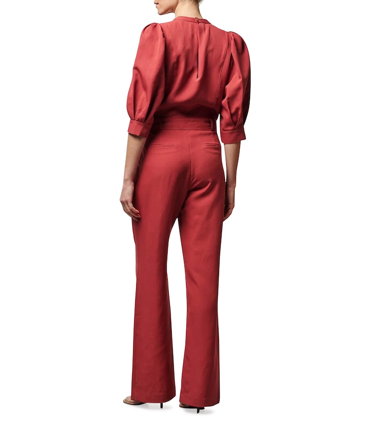 HELLEN PES 588 dames jumpsuit rood