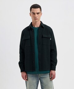 Heren overshirt groen