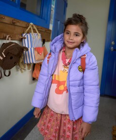 Meisjes jas paars