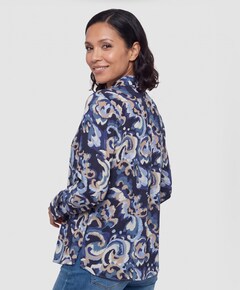 Dames blouse blauw