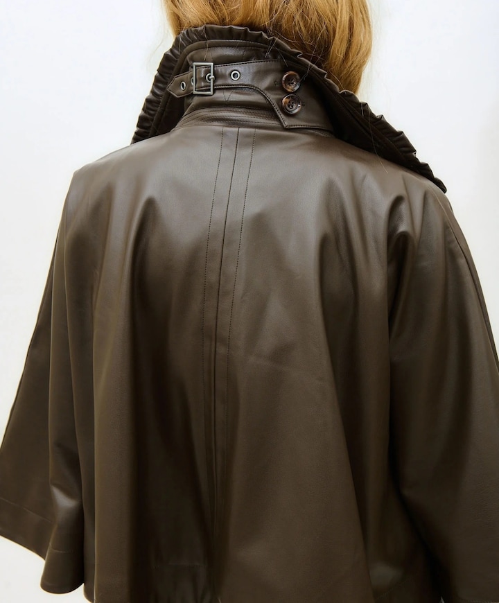 Dames cape bruin