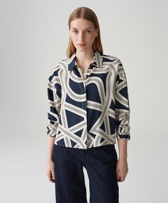 Dames blouse blauw