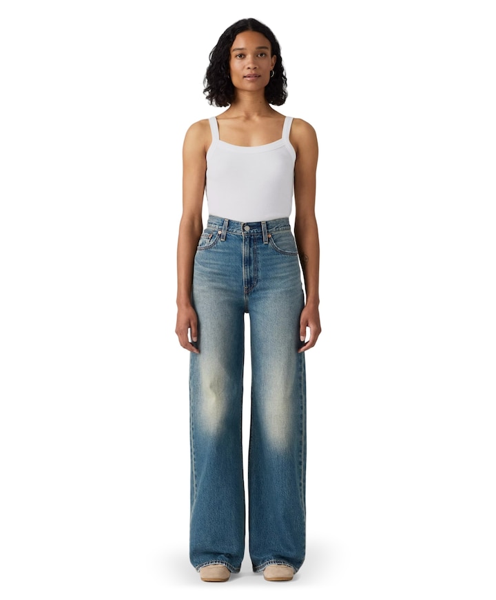 RIBCAGE WIDE LEG H223 COUNTING BILLS dames jeans blauw