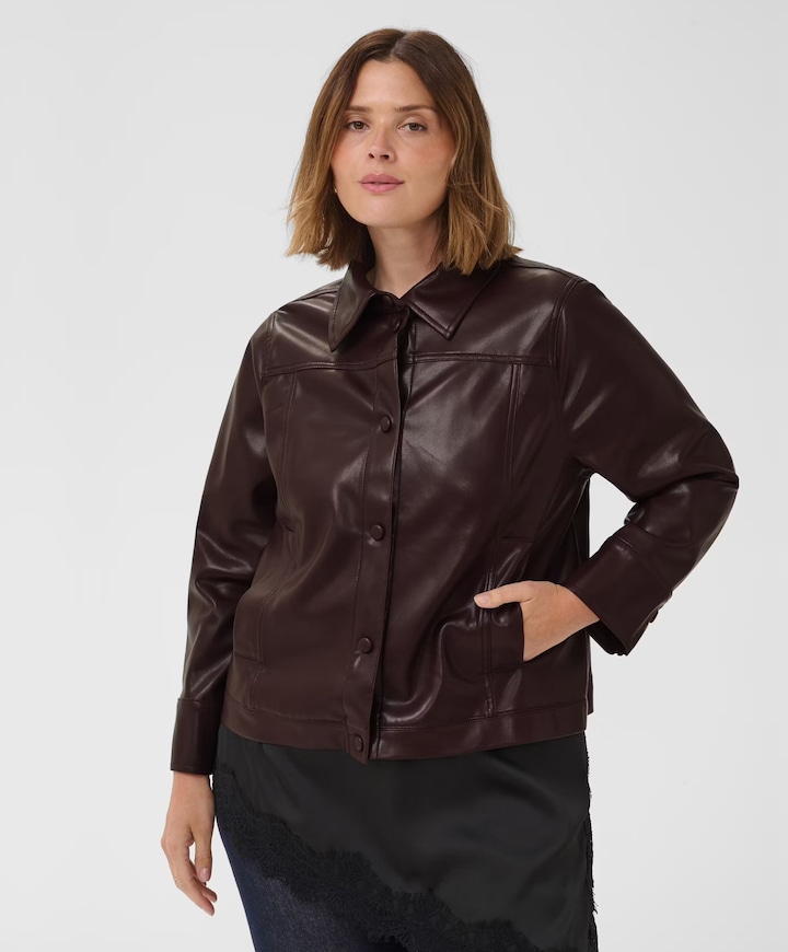 Dames jas bordeaux